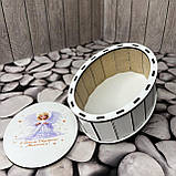 Скринька овал "З Днем Святого Миколая" Носочок Розмір: 20*16*9 см, фото 2