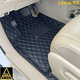 Килимки Lexus NX з екошкіри 3D (2014-2021) Килимки Лексус НХ Шкіряні, фото 2