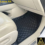Килимки Lexus NX з екошкіри 3D (2014-2021) Килимки Лексус НХ Шкіряні, фото 3
