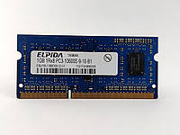 Оперативная память для ноутбука SODIMM Elpida DDR3 1Gb 1333MHz PC3-10600S (EBJ10UE8BDS0-DJ-F) Б/У