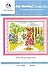 Набір для вишивання за нанесеною на канву схемою "The girl seeing a cat". AIDA 14CT printed, 26*21см, фото 3