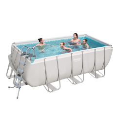 Каркасний басейн Bestway 56456-1, 412 х 201 х 122 см (драбина)