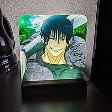 Світильник нічник з надрукованою картинкою Фушигуро Тоджи Джуджуцу Кайсен acr-uf000007