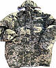 Бушлат-Куртка зимова з підкладкою з овчини, зимняя парка мужская піксель 46-60 р повнорозмірна, фото 2