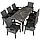 Ротанговий стіл Foggia з 8 кріслами Rosarno, фото 2