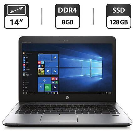 Ультрабук Б-клас HP EliteBook 745 G4/ 14" (1366x768)/ PRO A10-8730B/ 8 GB RAM/ 128 GB SSD/ Radeon R5, фото 1