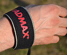 Лямки для тяги MadMax MFA-267 PWR Straps Black/Grey/Red, фото 3