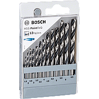 Набір з 13 спіральних свердел BOSCH hss PointTeQ 1,5-6,5 мм (2608577349)