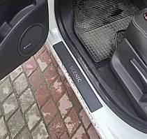 Захист порогів - накладки на пороги Renault Scenic III/GRAND SCENIC III з 2009-2016 рр .. (Carbon)