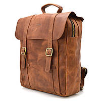 Сумка рюкзак для ноутбука из лошадиной кожи TARWA RB-3420-3md коньячная