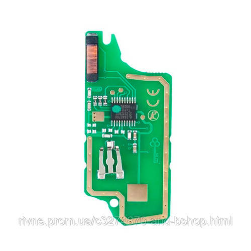 Плата викидного ключа Peugeot 2кн, PCF7961 ID46, CE0536, FSK, фото 1