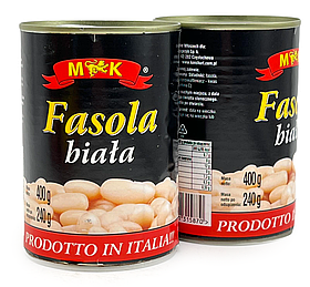 Фасоль Біла Консервована Fasola Biala M&K, 400 г