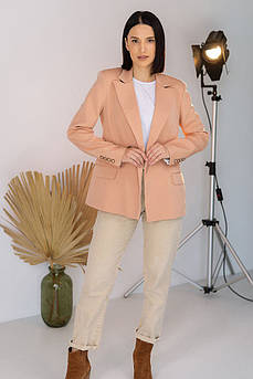 Піджак жіночий персикового кольору 167109M