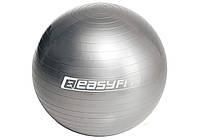 Мяч для фитнеса EasyFit 65 см серый гладкий антиразрыв
