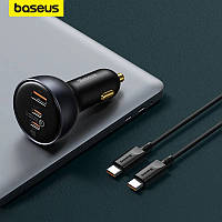 Baseus car charger 160W with Cable (автомобільна зарядка з кабелем)