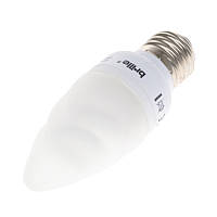 Лампа энергосберегающая свеча Brille Стекло 9W Белый 126983 NC, код: 7264461