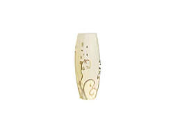 Ваза 26см 966 Люкс (кремовий) скло ТМ ГЕЛЛЕРІ ГЛАСС