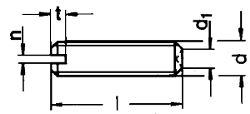 DIN 438 (ГОСТ 1479, ISO 7436) Гвинт установковий зі засвердленим кінцем