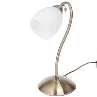 Настільна лампа класична декоративна Brille 60W LK-162 Бронзовий NC, код: 7271305
