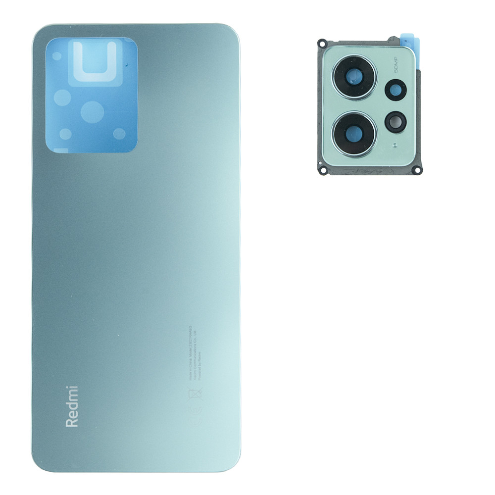 Задня частина корпусу Xiaomi Redmi Note 12 4G Mint Green (з склом камери), фото 1