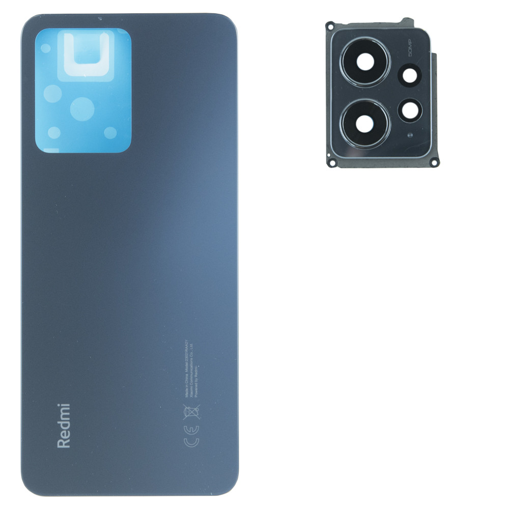Задня частина корпусу Xiaomi Redmi Note 12 4G Onyx Gray (з склом камери)