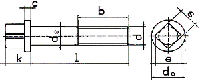 DIN 478 Винт установочный с квадратной головкой и буртиком