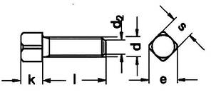 DIN 479 (ГОСТ 1482 — 84) Гвинт установлювальний з квадратною головкою кінцем (цупф)