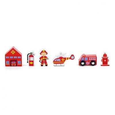 Железная дорога Viga Toys Доп. набор к ж/д "Пожарная станция" (50815) - Вища Якість та Гарантія!