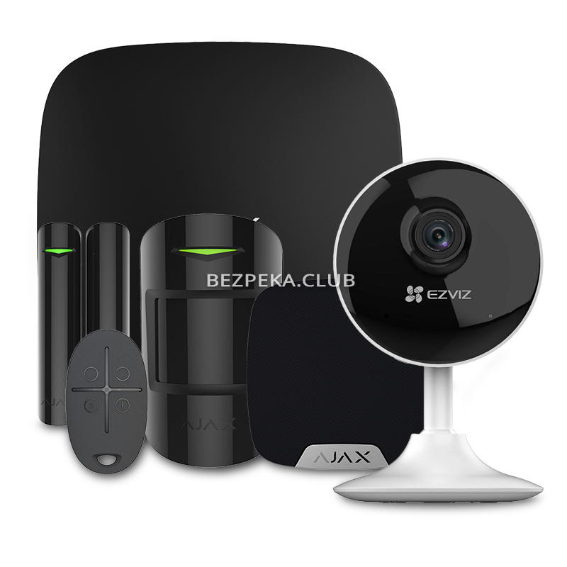 Комплект сигналізації Ajax StarterKit + HomeSiren black + Wi-Fi камера 2MP-CS-C1C