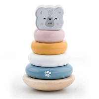 Развивающая игрушка Viga Toys Пирамидка PolarB Белый медведь (44005) - Топ Продаж!