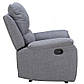 Крісло реклайнер тканинне Spencer 1 Bjorn сіре з відкидною спинкою та підніжкою до зали, фото 3