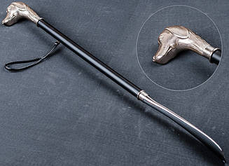 Ріжок-лопатка для взуття, голова собаки, метал, ОМ-1607, довжина 680 мм