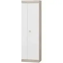 Шафа розпашна Соната дуб сонома+білий Еверест в дитячу,спальню ,передпокій