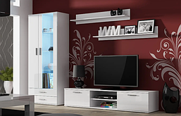Сучасна стінка під телевізор у вітальню, стінка  в зал Soho 8 Cama Mebel 192/260/43 см