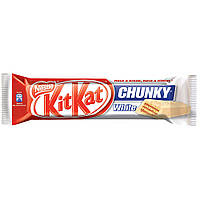 Шоколадні батончики KitKat Chunky White (у білому шоколаді) 40г