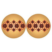 Непошиті новорічні іграшки для вишивки бісером і нитками на атласі. Українські візерунки ТР688ан3718