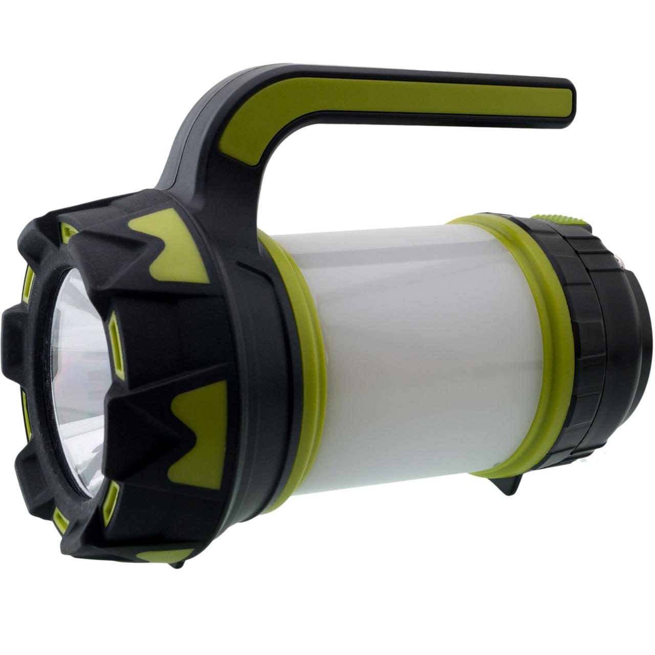 Ліхтар кемпінговий пошуковий перезарядний LED з USB з функцією Power Bank, фото 1