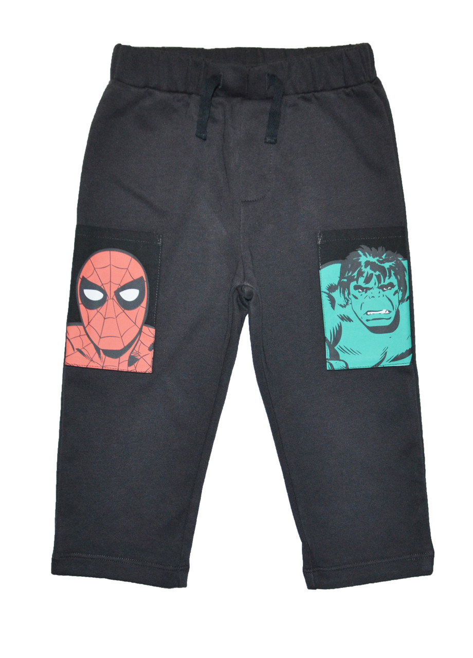 Штани для хлопчика 86см з принтом Людина Павук та Халк
