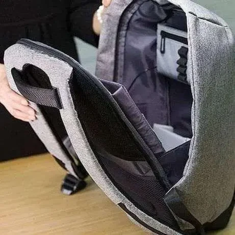 Рюкзак Bobby Антивор серый с USB портом - фото 8 - id-p2001848267