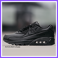 Кроссовки мужские и женские Nike air max 90 black / Найк аир макс 90 черные