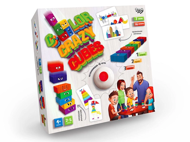Гра настільна розважальна Color Crazy Cubes CCC-02-01