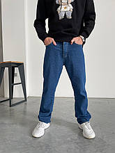 Джинси багі чоловічі (сині) стильні вільні модні молодіжні штани-труби А15736/5174