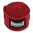 Бинти для боксу PowerPlay 3047 Червоні Lycra (спандекс) (4,5м), фото 4