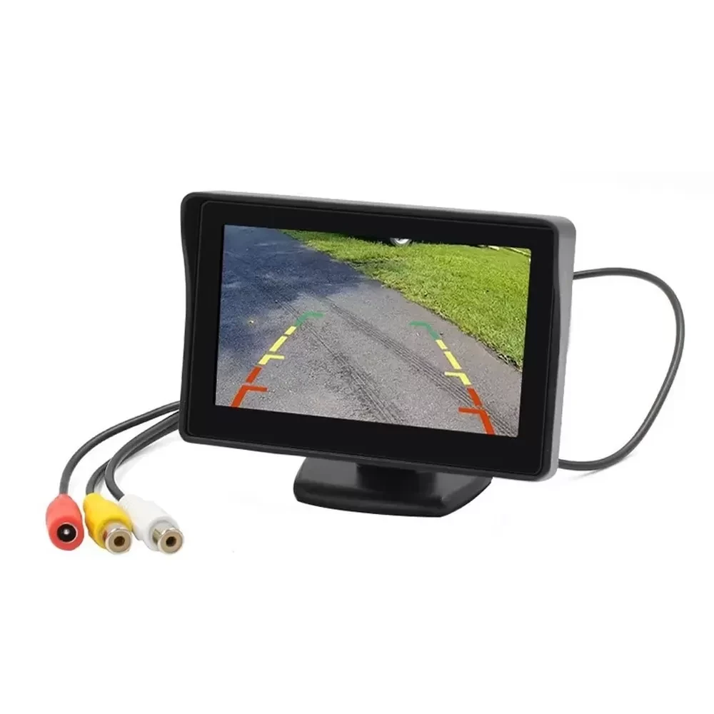 Автомонітор LCD 4,3'', для камери заднього виду / Автомобільний монітор для двох камер / Дисплей в машину - фото 5 - id-p2001889475