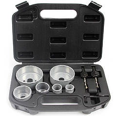 Набір вольфрамових коронок 9 шт, 22-73 мм