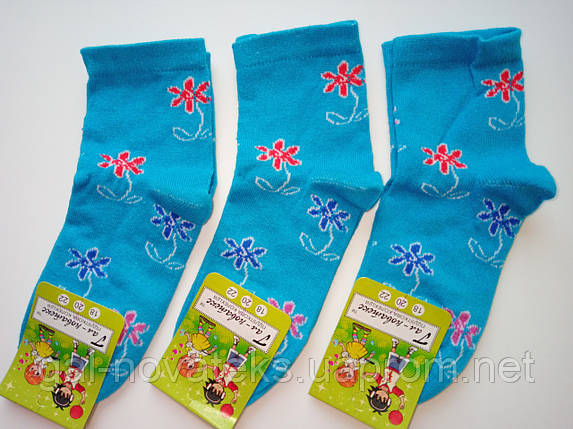 Шкарпетки дитячі демісезонні модель Квіти щастя, фото 2
