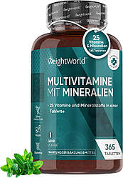 Вітамінний комплекс WeightWorld мульвітаміни та мінерали веганські Multivitamins and minerals 125823