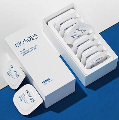 Уцінка Підтягуюча гелева Маска в стіках із Гіалуроновою кислотою та Ламінарією від Bioaqua, поживна, заспокійлива, 7,5g