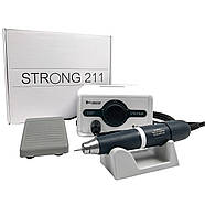 Фрезер для манікюру Strong 211 / H400, 64ВТ 40000 об/хв + набір фрез для манікюру та педикюру, фото 7