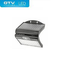 Прожектор светодиодный GTV RAMOS LED 50W 300Lm 6400K IP44 Черный на солнечной панели,с датчиком движения